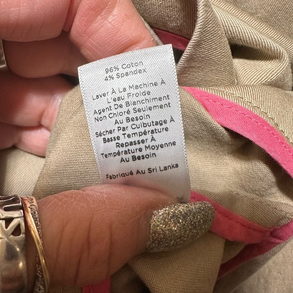 Talbots Tan Blazer 2 front pockets, 2 Button closure Sz 16 - Picture 10 of 11